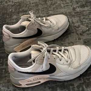 Women's White and Black Sneakers